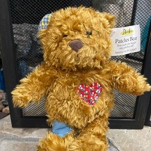 Patches Bear Plush Hallmark Shoebox Battery Dead 10" Stuffed Teddy Brown W/ Tag
